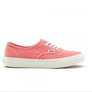 Vans Women's Hot Coral Canvas Sneakers. Size Womens 8.5. Mens Size 7. GUC